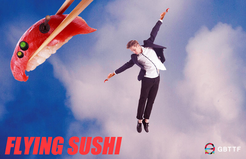空飛ぶ寿司